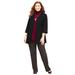 Plus Size Women's Suprema® 3/4-Sleeve Cardigan by Catherines in Black (Size 0X)