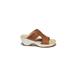 Wide Width Women's Cassandra Slide Sandal by Hälsa in Cognac (Size 8 1/2 W)