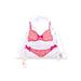 Victoria's Secret Bags | New Victoria’s Secret Swimwear Bikini Bag Embroidered Drawstring 13.5” | Color: Pink/White | Size: Os