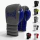 Geezers Boxing Hammer Training/Sparring Boxing Gloves 2.0, Laced Gloves, Mens Womens Boxing Lace up Gloves, Ideal for Punch Bag, Sparring Training and Mitts Pads Workout. (16oz, Grey/Blue)