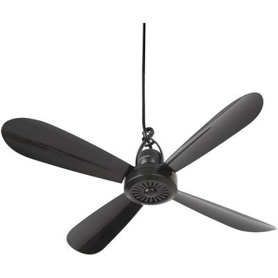 Bestlivings - Mobiler Deckenventilator schwarz, Ø42cm, mit Aufhänger - Weiß