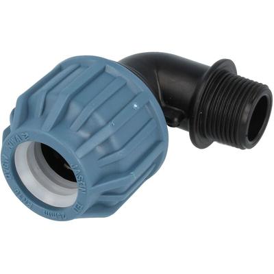 Jason - PP-Klemmverbinder 90° Winkel mit ag ø 50 mm x 2 Zoll - dvgw zugelassen Image
