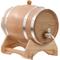 Barilotto di vino con Spina in Legno Massello di Rovere 6 l Vidaxl