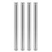 Glass Standoff Double Head Stainless Steel Standoff Holder 12mm x 164mm 4 Pcs - Silver Tone