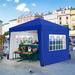 Yaheetech 10x10ft Pop Up Canopy with Sidewall Window for Marketing