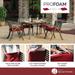 Arden Selections ProFoam 24 x 24 in Outdoor Deep Seat Bottom Cover
