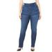 Plus Size Women's Right Fit® Curvy Modern Slim Leg Jean by Catherines in Bombay Wash (Size 32 W)