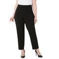 Plus Size Women's Right Fit® Curvy Slim Leg Pant by Catherines in Black (Size 20 W)