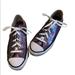 Converse Shoes | Junior Converse Chuck Taylor All Star Coated Glitter Low Tops | Color: Purple | Size: 4g