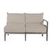 Summer Classics Santa Barbara 57.5" Wide Outdoor Teak Loveseat w/ Cushions Wood/Natural Hardwoods/Olefin Fabric Included/Sunbrella® Fabric Included | Wayfair