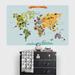 Zoomie Kids Children's World Map Wall Decal Canvas/Fabric | Medium | Wayfair D7D169999974452B988BA4F3C0E42E38