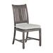 Summer Classics Croquet Patio Dining Side Chair w/ Cushions Wood in Brown | 37.75 H x 19.875 W x 23.125 D in | Wayfair 283127+C031716W716