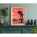 Trinx California Retro Style State Travel Poster, Vintage Rustic Print, Home Wall Art, Office Wall Decor Paper | 10 H x 8 W x 0.35 D in | Wayfair