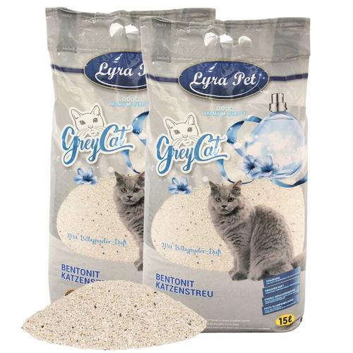 2 x 15 Liter Lyra Pet GreyCat® Katzenstreu