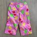 Lilly Pulitzer Bottoms | Lilly Pulitzer | Pink Fruit Cropped Pants Size 6 Bright Summer | Color: Pink/Yellow | Size: 6g