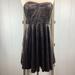 Free People Dresses | Free People Metallic Strapless Mini Dress | Color: Black | Size: M