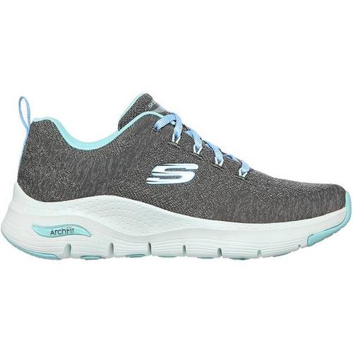 SKECHERS Damen Freizeitschuhe ARCH FIT - COMFY WAVE, Größe 39 ½ in Grau