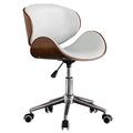 Knjlwa Swivel Desk Chair Low Back Office Desk Chair, Faux Leather Computer Chair, Executive Task Chair, Adjustable Height Rolling Swivel Chair for Small Spaces Home for Home Office Chair