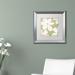Trademark Fine Art 'English Garden II' by Color Bakery Framed Graphic Art Canvas, Wood in Green/White | 0.5 D in | Wayfair ALI4995-S1111MF