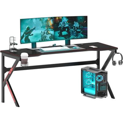 Gaming-Tisch,160 x 60 cm großer Computertisch,Arbeitstisch,mit Image