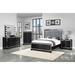 Isabelle Silver and Black 4-piece Bedroom Set