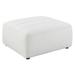 Bonnie Natural Faux Sheepskin Upholstered Tufted Ottoman