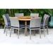 Amazonia Lazy Susan Outdoor Patio Dining Set - 9 Piece