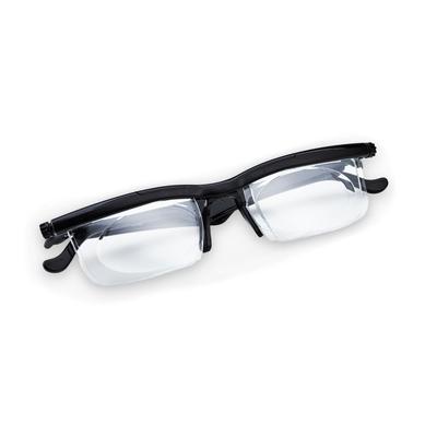 Maximex SEEPLUS-Brille in Schwarz mit individuell einstellbaren Gläsern, -6 bis +3 Dioptrien Lesebrille