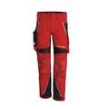 QUALITEX HIGH QUALITY WORKWEAR Qualitex Arbeitshose 'IRON'' in rot/schwarz, Größe: 30 - moderne Bundhose - funktionale Werkstatthose