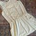Zara Dresses | Cream Embroidered Zara Dress | Color: Cream | Size: L