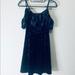 American Eagle Outfitters Dresses | American Eagle Velvet Blue Dress Size Xs | Color: Blue | Size: Xs