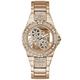 GUESS Women's Japanese Quartz Watch with Stainless Steel Strap, Rose Gold, 23.5 (Model: GW0302L4)