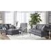 Red Barrel Studio® Sanna 58" Flared Arm Sofa Bed Polyester in Gray | 38 H x 58 W x 38 D in | Wayfair 02C6D96531E8428A84A1059186E58B81