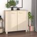 Latitude Run® Hamar Sideboard Buffet Cabinet for Living Room Kitchen HAMAR Solid Wood Pine Wood in Brown | 31.5 H x 33.5 W x 13.8 D in | Wayfair