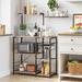 17 Stories 35.4" Metal Standard Baker's Rack Wood/Metal in Gray/Black | 52 H x 35.4 W x 15.4 D in | Wayfair EA3E4D07ED844223945FD18952148ADB