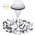 Galozzoit - Clip de Fixation de Voiture, 50PCS Universal Retenue Vehicle Clips Rivets en Plastique,