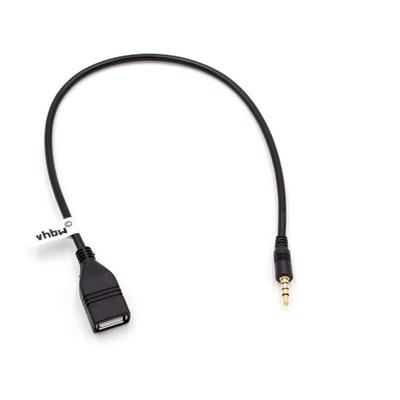 Aux Adapter-Kabel Klinke usb otg kompatibel mit kfz Auto Radio z.B. von Renault, Saab, Seat, Skoda,