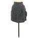 Zara Basic Casual Mini Skirt Mini: Gray Solid Bottoms - Women's Size Medium