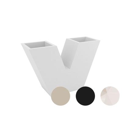 Vondom »UVE« Outdoor Pflanzengefäß 10x30 cm / White / Lackiert Hochglanz