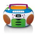 SCD-971 - Radio per bambini con lettore cd e lettore cd (mangianastri, altoparlante stereo, presa