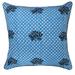 Jiti Indoor Lotus Flower Polka Dots Mixed Patterned Cotton Accent Square Throw Pillow 20 x 20