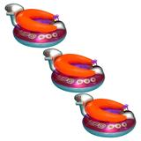 Swimline Swimming Pool UFO Squirter Toy Inflatable Lounge Chair Float (3 Pack) - 5