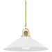 Syosset 1 Light Lg Pendant Ag Brass Wht