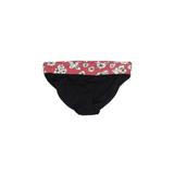 Anne Cole Swimsuit Bottoms: Black Floral Motif Swimwear - Women's Size Large