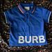 Burberry Shirts & Tops | Blue 12 Month Burberry Polo Shirt. | Color: Blue | Size: 12 Months