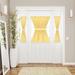 Wide Width Buffalo Check Rod Pocket Door Panel And Tieback by Achim Home Décor in Yellow (Size 54" W 40" L)