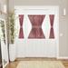 Wide Width Buffalo Check Rod Pocket Door Panel And Tieback by Achim Home Décor in Burgundy (Size 54" W 72" L)