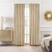 Wide Width Bordeaux Rod Pocket Window Curtain Panel by Achim Home Décor in Tan (Size 52" W 84" L)