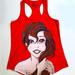 Disney Tops | Disney Ariel Tank Top. Size S | Color: Red | Size: S