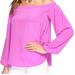 Lilly Pulitzer Tops | Lilly Pulitzer Off-The-Shoulder Top | Color: Pink/Purple | Size: Xs